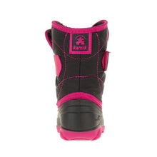 Load image into Gallery viewer, Kamik Snowbug Black and Rose Red Toddler Winter Boots