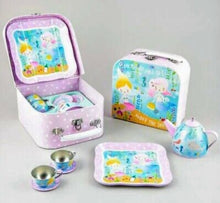 Load image into Gallery viewer, Floss and Rock Mermaids Tin Tea Set