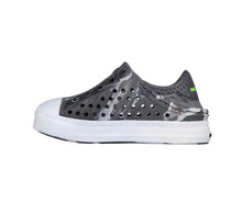 Load image into Gallery viewer, Skechers Foamies Light Up Water Shoes in “Solar Beamz” in Charcoal: Size 6 Toddler to Kids 3