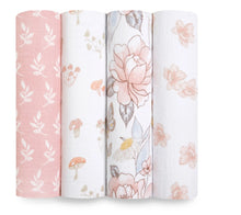 Load image into Gallery viewer, Aden + Anais Silky Soft Muslin Cotton Swaddle Blanket in Earthly Floral Print
