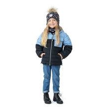 Load image into Gallery viewer, Nano Puffer Jacket in Black/Blue: Size 12M to 14 Years