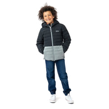 Load image into Gallery viewer, Nano Puffer Jacket in Grey/Black : Sizes 12M to 14 Years