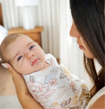 Load image into Gallery viewer, Aden + Anais Silky Soft Muslin Cotton Swaddle Blanket in Earthly Floral Print