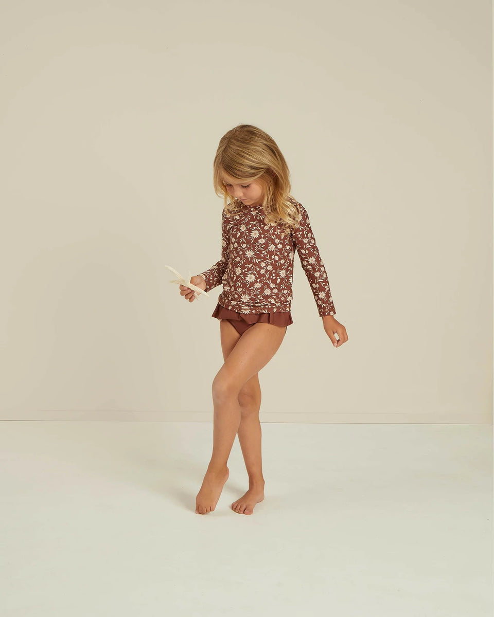 Rylee and Cru “Wild Floral” Rashguard Set : Size 2/3 to 6/7