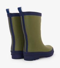 Load image into Gallery viewer, Hatley Forest Green Matte Rainboots : Size Toddler 4 to Youth 6
