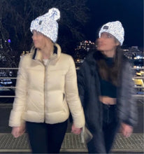 Load image into Gallery viewer, Zapped Outfitters Reflective Knit Pom Beanie : One Size fits most