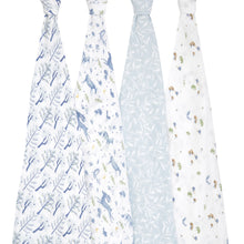 Load image into Gallery viewer, Aden + Anais Silky Soft Muslin Cotton Swaddle Blanket in Forest Friends Print