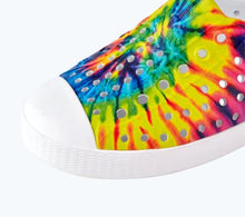 Load image into Gallery viewer, Native Jefferson Shoes in Neon Multi Tie Dye : Sizes C4 to J6