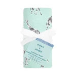 Load image into Gallery viewer, Aden + Anais Snuggle Knit Swaddle Blanket in Grey Blue Giraffe