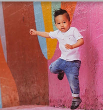 Load image into Gallery viewer, Jack & Lily Grey and Black Leather Baby Boy Sneakers : Sizes 0m to 36m