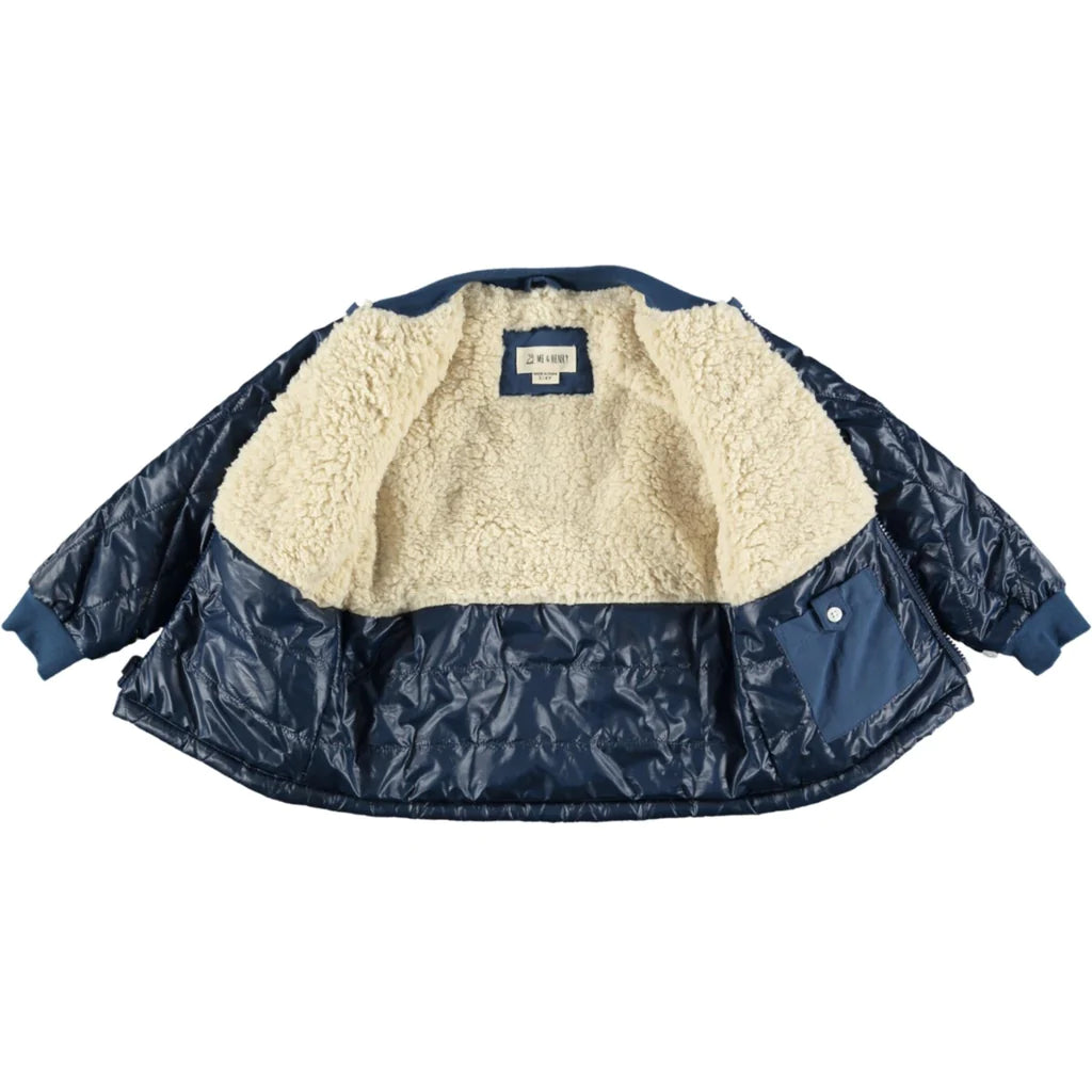 Boys navy cheap bomber jacket