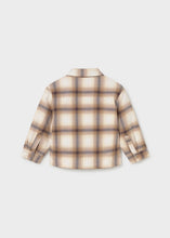 Load image into Gallery viewer, Mayoral Plaid Sherpa Lined Shacket in Beige: Size 2 to 4 Years
