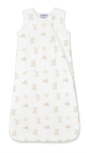 Load image into Gallery viewer, Coccoli Modal TOG 1.5 Sleep Sack in White w/ Bunny, Teddy Bear, and Duck Print: Size NB to 18M
