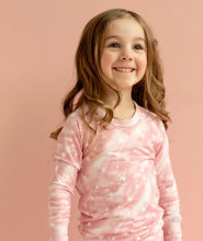 Load image into Gallery viewer, Coccoli Pink With White Stars Tie Dye Pajama Set: Size 2 to 14 Years
