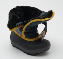 Load image into Gallery viewer, Kamik “Snowbug” Charcoal and Yellow Toddler Winter Boots : Size 5 to 10
