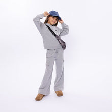 Load image into Gallery viewer, Girls Cotton Sweatshirt in Grey: Size 7 to 14
