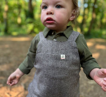 Load image into Gallery viewer, Me &amp; Henry Grey Overalls: Size 0/3M  to 18/24M
