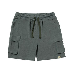 Me & Henry Boys Brian Navy Pique Cargo Shorts: Size 3/6M to 9/10 Years