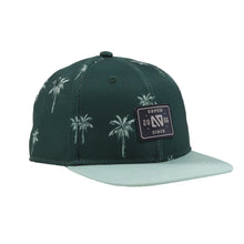 Load image into Gallery viewer, Nano Palm Tree Print on Green Baseball Cap : Sizes 12/24M to 8/12 Years

