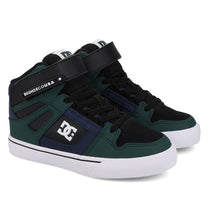 Load image into Gallery viewer, DC Pure High Top EV High Top Sneakers in Green/Navy/Black: Size 10 to 7
