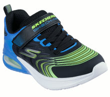 Load image into Gallery viewer, Skechers “Vortivox” Sneakers in Blue/Blk/LimeSize 10 to 4
