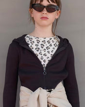 Load image into Gallery viewer, Mayoral Ribbed Hooded Zip Up in Anthracite Dark Grey: Size 10 to 18 Years
