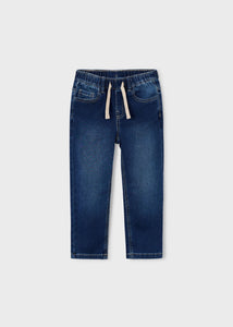 Mayoral Boys Dark Wash Denim Jogger: Size 3 to 9 Years