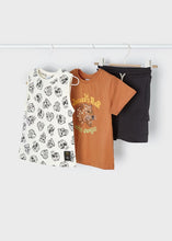 Load image into Gallery viewer, Mayoral “Jaguars Roar” Short Sleeved Tee in Pimento: Size 3 to 9 Years
