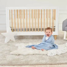 Load image into Gallery viewer, Aden + Anais Silky Soft Swaddle in Blue Speckle
