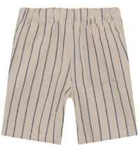 Load image into Gallery viewer, Minymo Boys Cotton Shorts in Black Pepper Stripes: Size 24M  to 12 Years
