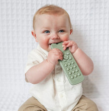 Load image into Gallery viewer, Sensory Popper Teether Phone in Sage
