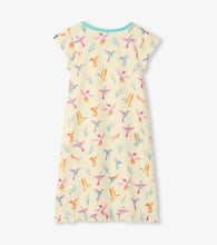 Load image into Gallery viewer, Hatley Springtime Hummingbirds Organic Cotton Nightgown: Sizes 2 to 12
