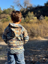 Load image into Gallery viewer, Me &amp; Henry Rancho Blue Aztec Jacket: Size 3/4 to 9/10 Years
