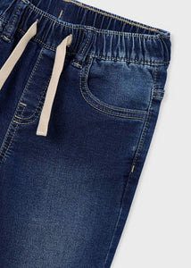Mayoral Boys Dark Wash Denim Jogger: Size 3 to 9 Years