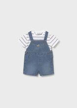 Load image into Gallery viewer, Mayoral Denim Baby Overalls: Sizes 2-4M to 18M
