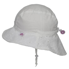 Load image into Gallery viewer, Calikids Baby Cotton Sun Hat in White
