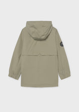 Load image into Gallery viewer, Mayoral Water Proof Hooded Rain Jacket in Dark Sand: Size 8 to 18Years
