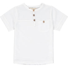 Load image into Gallery viewer, Me &amp; Henry “Boardwalk” Short Sleeve Polo Shirt in White: Size 4 to 14 Years
