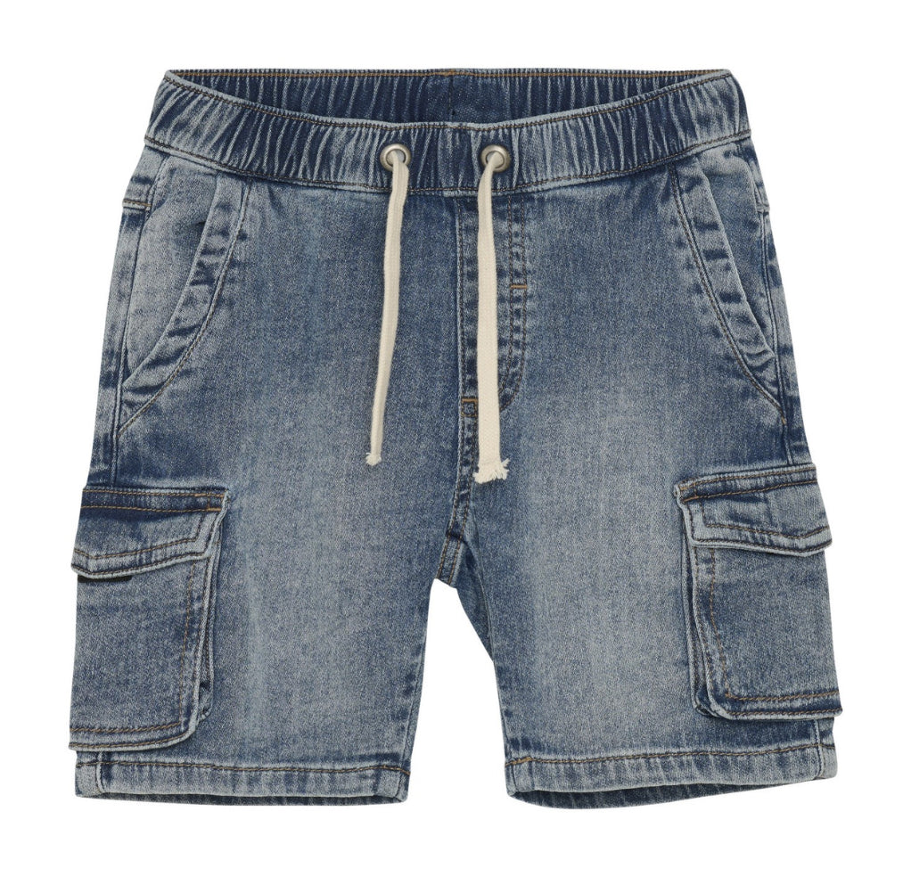 Minymo Boys Jean Shorts With Drawstring