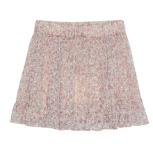 Load image into Gallery viewer, Creamie Brand Chiffon Pink Floral Skirt: Size 4 to 8 Years
