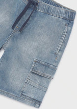 Load image into Gallery viewer, Mayoral Junior Boys Cargo Denim Shorts: Sizes 8 to 18 Years
