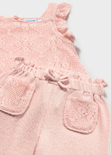 Load image into Gallery viewer, Mayoral Baby Girl Crochet Pants in Pink: Size 6M to 2y
