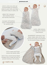 Load image into Gallery viewer, GunaMuna Sleep Sack Swaddle in “Cowboy Goose” Print TOG 1.0 : Size NB - 6M
