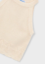 Load image into Gallery viewer, Mayoral Ribbed Halter Top in Cream: Size 2 to 10 Years
