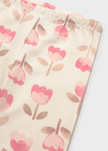 Load image into Gallery viewer, Mayoral Baby Girl So Soft Leggings in White With Pink Tulips: Size 6M to 18M
