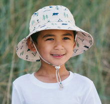 Load image into Gallery viewer, Jan &amp; Jul Gro-with-me Bucket Hat in Bear Camp: Sizes S to XL
