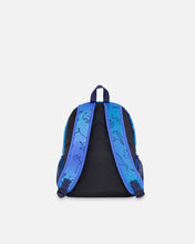 Load image into Gallery viewer, Deux Par Deux Backpack Blue Gradient Dinosaur Print
