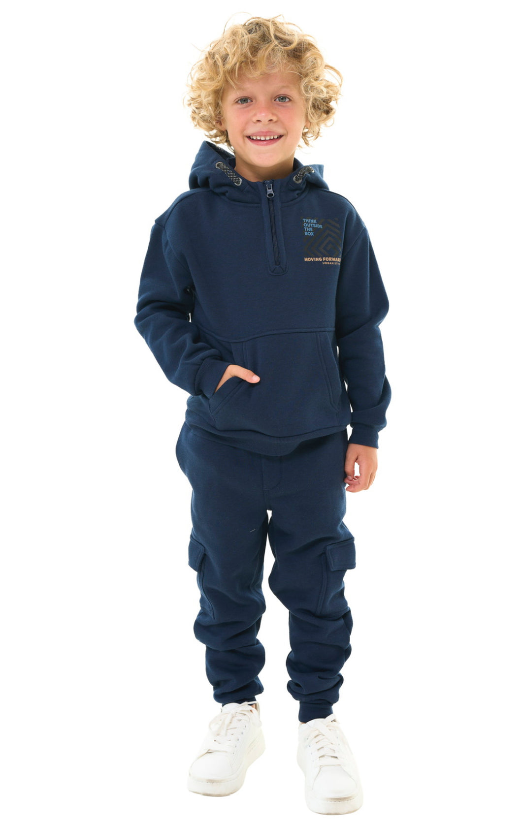 Me And Henry Boys Cotton Navy Jogging Pants : Sizes 2/3 to 9/10