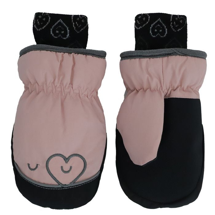 Calikids Waterproof Baby Mittens in Blush: Size 12/24M to 2/4y