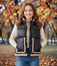 Load image into Gallery viewer, Mayoral Black Sherpa Vest: Size 8 to 18 Years
